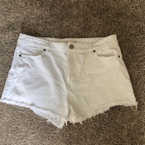 ASOS White Denim Shorts